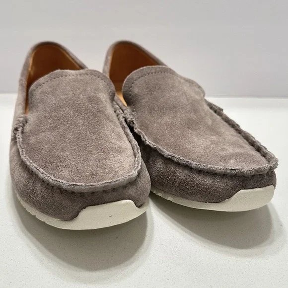Men's Olukai KA'A Loafer Slip-on‎ Shoes Cooler Gray Suede NEW size 9